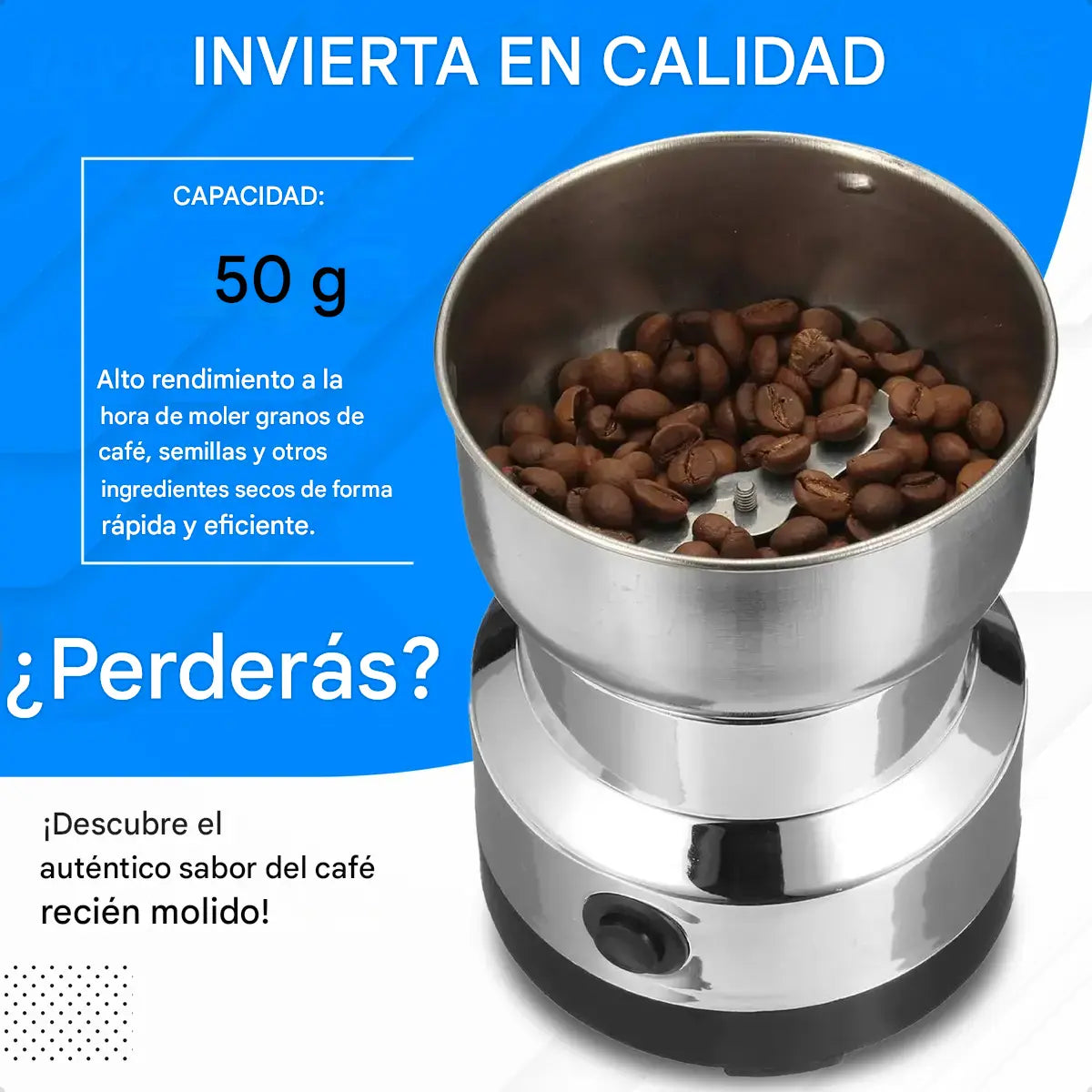 2 PIEZAS MOLINO MOLEDOR DE CAFÉ Y ESPECIAS